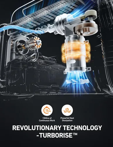 Miniatura 2 de AstroAI TC3 - Inflador de neumáticos de camión, compresor de aire portátil, bomba de aire inalámbrica de 150 PSI con batería de 4000 mAh, inflado