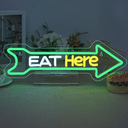 Miniatura 14 de Looklight Letreros de neón de disco para decoración de pared, letrero de luz LED rosa y azul, letrero de neón con letras iluminadas USB, letrero