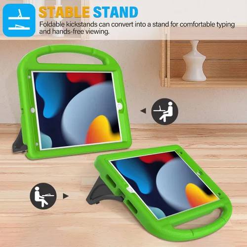 Miniatura 4 de SUPLIK Funda para niños para iPad de 9ª/8ª/7ª generación, 10.2 pulgadas 2021/2020/2019 con protector de pantalla, duradera a prueba de golpes