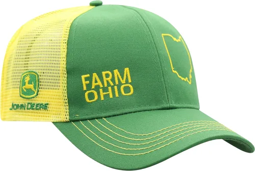Miniatura 174 de John Deere Gorra de béisbol con logotipo y malla trasera con contraste, para hombre