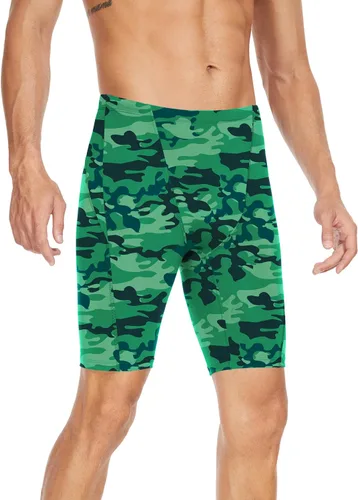 Miniatura 69 de Traje de baño deportivo competitivo para hombre, traje de entrenamiento de resistencia de carreras, pantalones cortos de natación de secado rápido
