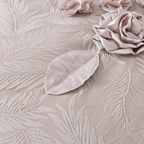 Miniatura 5 de Juego de Edredón Tache de Satén Sedoso y Lustroso Floral con Encaje y Volantes Estilo Dulce Victoriano Real Glamoroso en Champán Beige - Alternativa