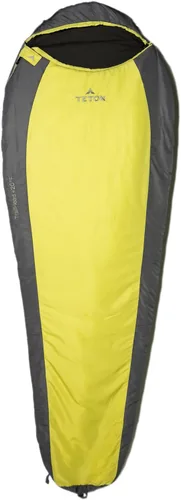 Miniatura 12 de Saco de Dormir Teton 20F y 5F; Saco de Dormir Ultraligero y Cálido para Momia para Adultos y Niños, Acampada, Mochilero, Senderismo Rojo doble