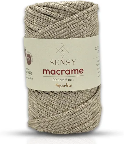 Miniatura 122 de Sensy - Cuerda de poliéster prémium de 0.197 in, 104 yardas, 100% polipropileno, cordón de macramé de 0.197 in, cuerda de ganchillo para bolsa