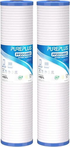 Miniatura 11 de PUREPLUS AP810 Filtro de agua de sedimentos ranurados para toda la casa, cartucho de repuesto para 3M Aqua-Pure AP810, AP811, AP801, AP801-C