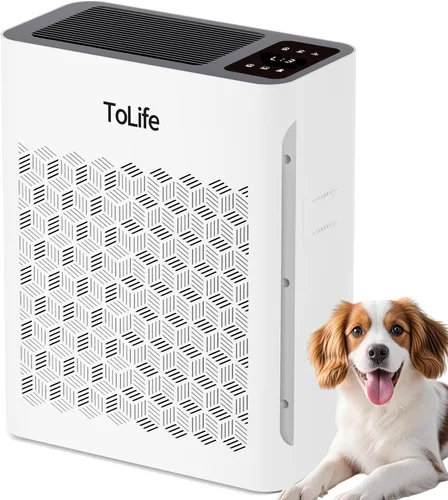 Miniatura 10 de ToLife Purificadores de aire para el hogar, habitación grande de hasta 1295 pies cuadrados, con pantalla PM 2.5, sensor de calidad del aire, modo
