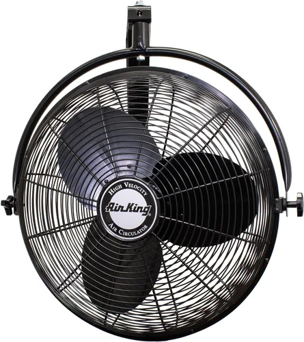 Miniatura 11 de Air King 9518 Ventilador de montaje en pared de grado industrial de 18 pulgadas, 1/6 caballos de fuerza, negro