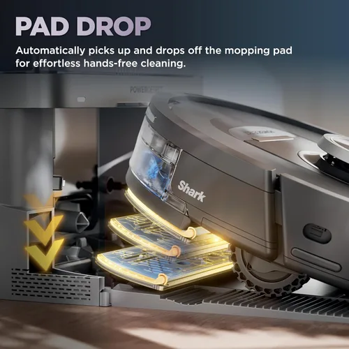 Miniatura 7 de Robot aspirador y trapeador Shark, PowerDetect NeverTouch, autovaciado y autollenado, capacidad de residuos de 60 días, tanque de recarga de 30