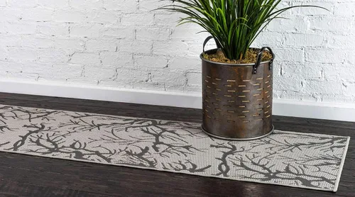 Miniatura 2 de Unique Loom - Alfombra de centro Gris claro/ gris