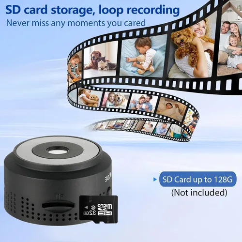 Miniatura 3 de Cámara inalámbrica mini de 1080P HD - Vida de batería extendida, cámara de seguridad para el hogar con detección de ojo humano AI