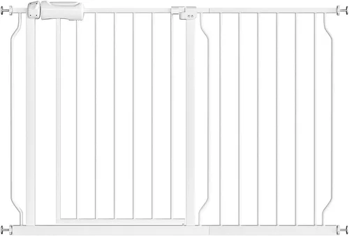 Miniatura 25 de Fairy Baby Puerta de bebé extra ancha para puertas, puertas de seguridad de cierre automático para dormitorio, se adapta a 57.5 pulgadas a 62