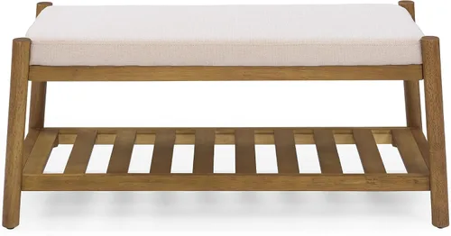 Miniatura 8 de Banco de entrada tapizado, banco de dormitorio para el extremo de la cama, banco de comedor con asiento acolchado para cocina, sala de estar, banco