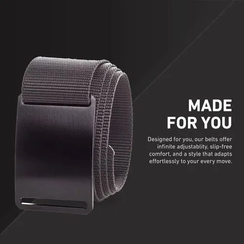 Miniatura 12 de GRIP6 Cinturón táctico – Sin agujero, cinturones de nailon para hombres y mujeres – Fabricado en los Estados Unidos (Ninja)