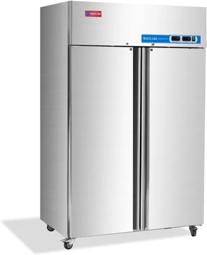 Miniatura 10 de WESTLAKE Congelador comercial de 48 pulgadas de ancho 2 puertas de 2 secciones de acero inoxidable Alcance en puerta sólida Ventilador Refrigeración