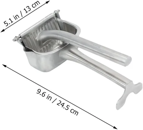 Miniatura 2 de Exprimidor manual de frutas de acero inoxidable para el hogar y camping, práctico exprimidor de cítricos y mangos, extractor no eléctrico