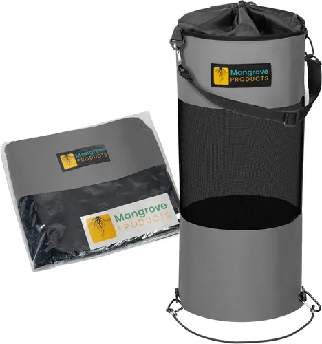 Mangrove Products: Bote de basura portátil para barco, bolsa de basura reutilizable, equipo de navegación, almacenamiento de barcos, accesorios gris