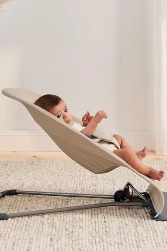 Miniatura 3 de BabyBjörn Bouncer Balance Soft, caqui/beige, tejido Asiento gorila ajustable 2 en 1 para bebé y silla para niños pequeños, recién nacido a niño
