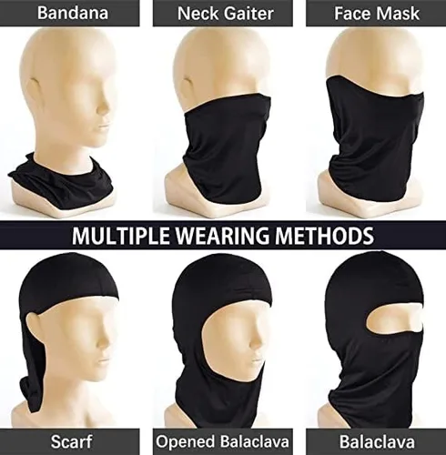 Miniatura 6 de Pasamontañas para la cara, polaina de cuello refrescante para verano, protector UV, bufanda de esquí para hombres y mujeres, pasamontañas