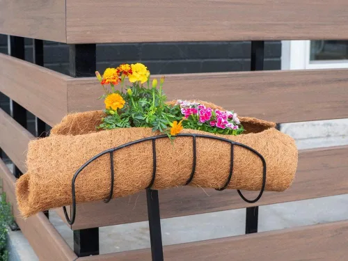 Miniatura 2 de Envelor Tapete de cultivo de fibra de coco para microgreens de 4 x 4 pies, forro de semillas de coco para bandejas de cultivo, cestas colgantes