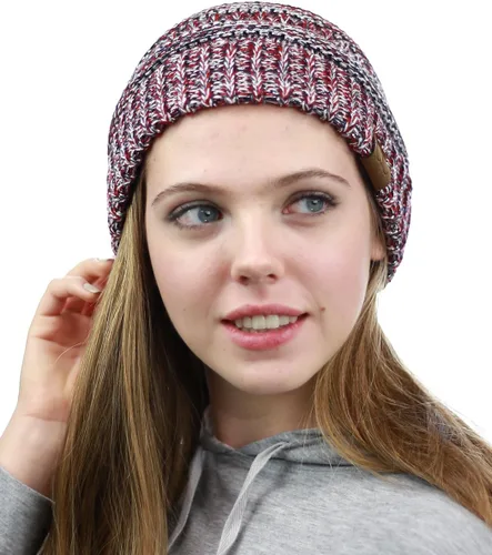Miniatura 341 de C.C Trendy Warm Chunky Soft Stretch Cable Knit Beanie