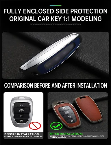 Miniatura 4 de Funda de metal para llavero Hyundai