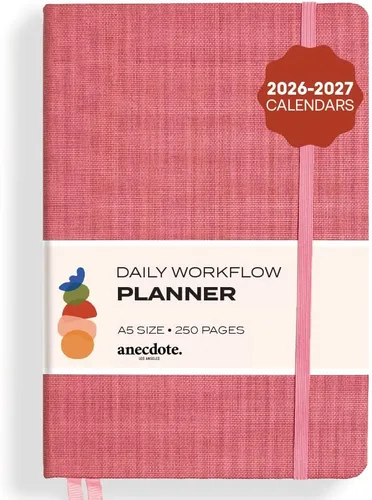 Miniatura 23 de Planificador Anecdote 2026: Un Planificador Mensual, Semanal y Diario 2026 para Planificar tu Éxito - Tamaño A5 Tapa Dura Comienza en Cualquier Negro