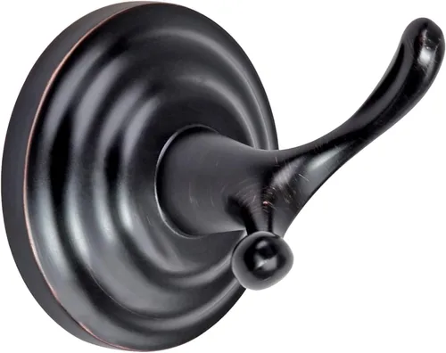 Miniatura 3 de Amazon Basics Gancho redondo tradicional de zinc para toalla de baño y bata, bronce frotado con aceite Tradicional