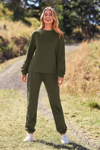 Miniatura 91 de Prettygarden - Conjunto de pijama de dos piezas para mujer, diseño de teñido anudado, sudadera informal de manga larga con pantalones largos, ropa
