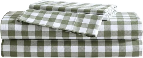 Miniatura 62 de Eddie Bauer - Sábanas tamaño Queen, juego de ropa de cama de percal de algodón, decoración del hogar crujiente y fresca (Canoe Lake Paddle, Queen)