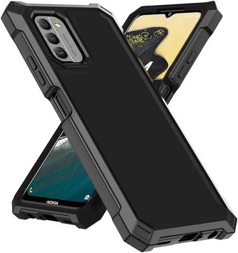 Miniatura 7 de Funda para Nokia C300/Nokia G100 con protector de pantalla, funda para teléfono Nokia C300 N155DL, protección de cuerpo completo frontal y trasera