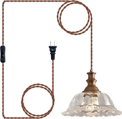 Miniatura 28 de HDDFL Lámparas Colgantes de Vidrio Modernas Accesorios de Iluminación Colgante Lámpara Colgante Acabado Cepillado Accesorio de Luz Colgante