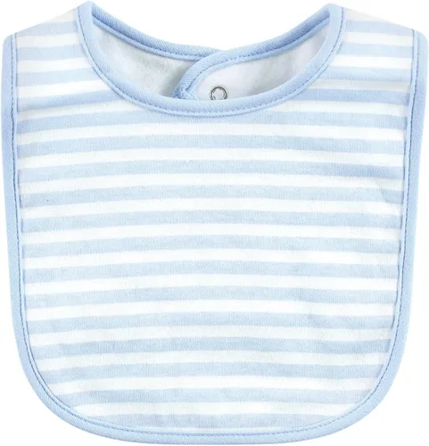 Miniatura 301 de Hudson Baby Conjunto de babero y calcetines unisex de algodón para bebé