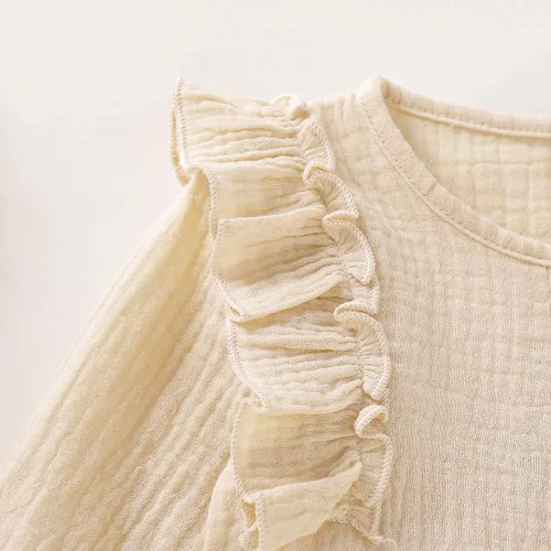 Miniatura 5 de Ropa de bebé recién nacida overol de manga con volantes trajes lindos para niñas