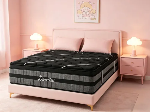 Miniatura 46 de Colchón tamaño individual de 10 pulgadas en una caja, espuma viscoelástica híbrida y resortes embolsados, 7 zonas para dormir de espalda y de lado