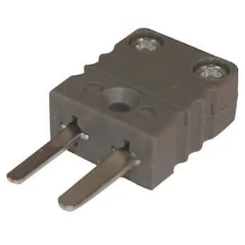 Digi-Sense Conector macho de termopar tipo J miniatura, 2 pines