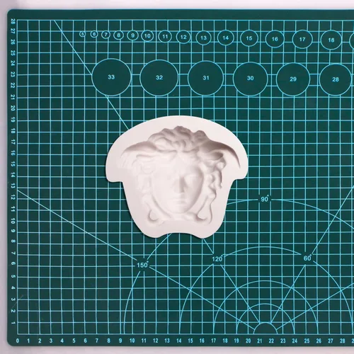 Miniatura 5 de Medusa - Molde de silicona para fondant, molde para hornear chocolate de diosa de mitología, molde de decoración de cabeza de dibujos animados