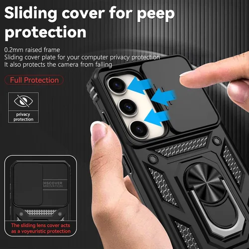 Miniatura 4 de Funda para Galaxy S23 de 6.1 pulgadas, con protectores de pantalla y funda para cámara, [grado militar] de 16 pies. Funda a prueba de caídas