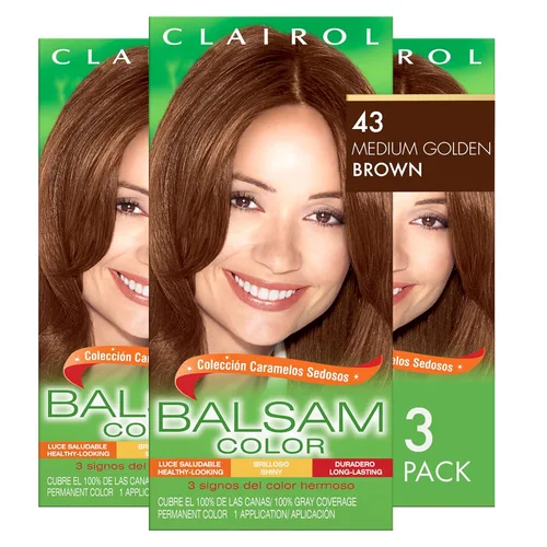 Miniatura 26 de Clairol Balsam - Tinte permanente para el cabello, color negro 618, paquete de 1 unidad 618 negro