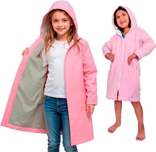 Miniatura 15 de MACAR Parka de natación impermeable con forro polar, ideal para actividades junto a la piscina y al aire libre