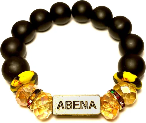 Miniatura 24 de Pulseras africanas tradicionales con nombre nacido en el día para mujeres de Ghana, materiales naturales, ajuste cómodo y holgado