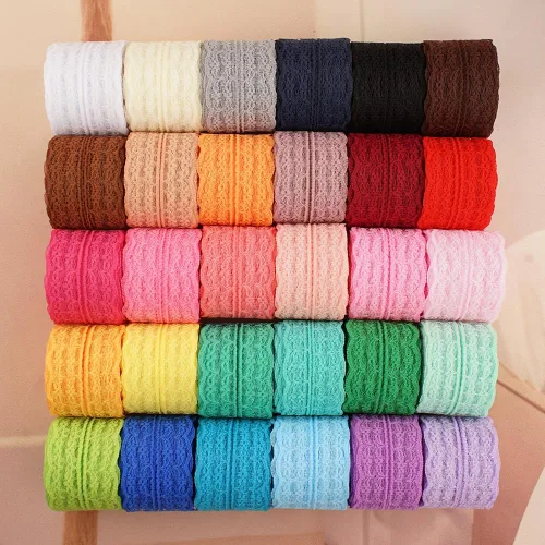 Miniatura 21 de Rollo de cinta de encaje de 120 yardas para costura, baby shower, cumpleaños, despedida de soltera, decoración de boda, embalaje de regalo, ramo