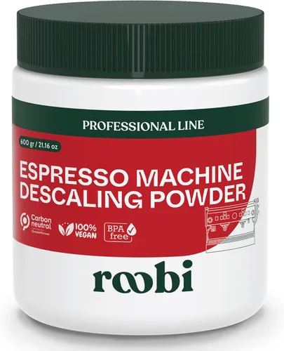 Miniatura 10 de Roobi - Pastillas limpiadoras para máquina de café expreso. Limpiador de máquina de café en pastillas. Paquete de 100 pastillas limpiadoras de café
