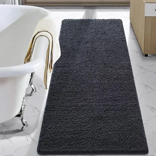 Miniatura 44 de LOCHAS Alfombra de Baño de Lujo Lanuda Tapete de Baño 24 x 17 Pulgadas, Alfombras de Baño Lavables Antideslizantes para Baño y Ducha, Alfombras
