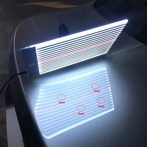 Miniatura 2 de Herramientas de reparación de abolladuras sin pintura para coche, luz LED de línea de rayas, luz para encontrar abolladuras, reflector