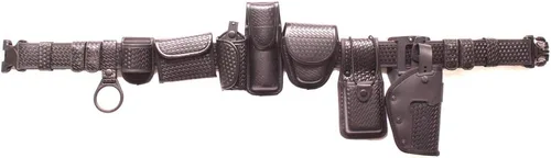 Miniatura 9 de Cinturón táctico de 10 en 1 para policía, equipo de seguridad, cinturón modular de aplicación de la ley con bolsillos Grande
