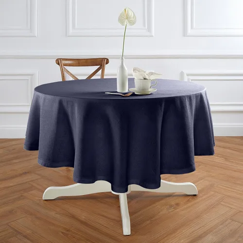 Miniatura 14 de Solino Home Mantel redondo de lino blanco, 60 pulgadas, mantel redondo de lino 100% puro, lino europeo, lavable a máquina para verano, 4 de julio