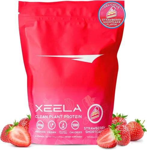 Miniatura 9 de XEELA Proteína vegana en polvo a base de plantas, probada independientemente, 0.88 onzas de alto contenido en proteínas, proteína de guisante