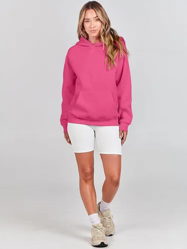 Miniatura 15 de ANRABESS - Sudaderas con capucha para mujer, sobre talla, de vellón de manga larga, modelo de 2024, para otoño