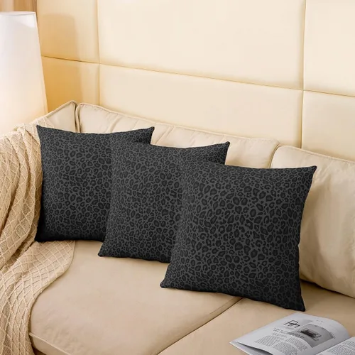 Miniatura 4 de Funda de almohada con estampado de leopardo de 16 x 16 pulgadas, funda de almohada cuadrada suave con diseño de guepardo africano, funda de cojín