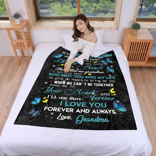 Miniatura 4 de WSYEAR Regalos para novio, regalo de cumpleaños para novio, manta con texto en inglés "I Love You", regalos para él, aniversario, Navidad, Día